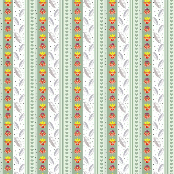 Beautiful seamless pattern in green tones for album pages and gift paper packaging