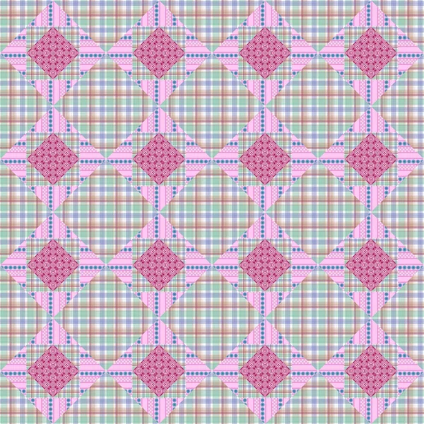 Set of seamless patchwork patterns for fabric, backgrounds, albums, household items — Stock Image Set Seamless Patchwork Patterns Fabric Backgrounds Albums Household Items Stock Image