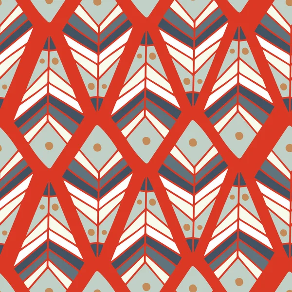 Soyut geometrik üçgen tüylü kusursuz desen kırmızıdaki şekiller gibi.