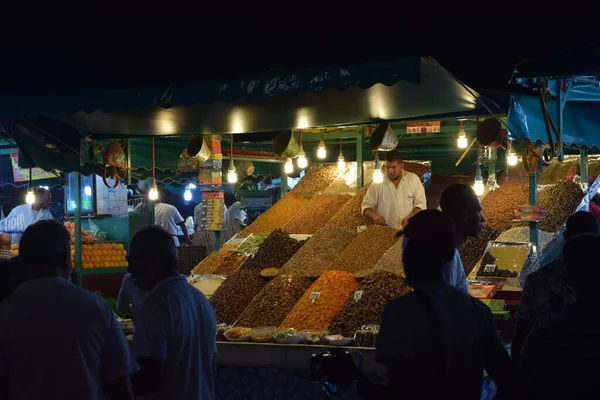 Night Life Marrakech Square — Stock Photo, Image