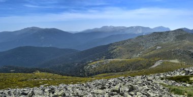 Sierra de Guadarrama 'nın panoramik görüntüsü