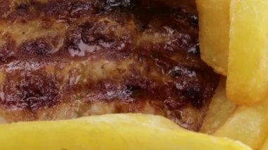 Hamburger, patates kızartması