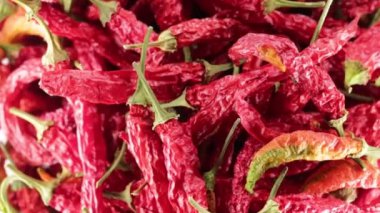 Calabrian yemek pişirmek için kırmızı biber kurutulmuş