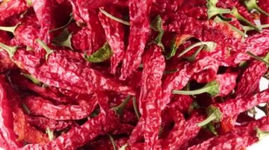 Calabrian yemek pişirmek için kırmızı biber kurutulmuş