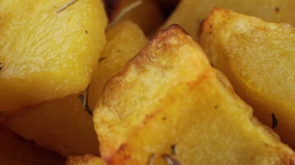 Картофель Приготовленный Духовке — стоковое видео