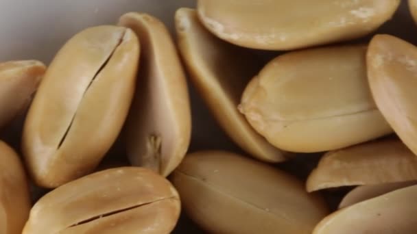Salted American Peanuts Bio — Stock Video