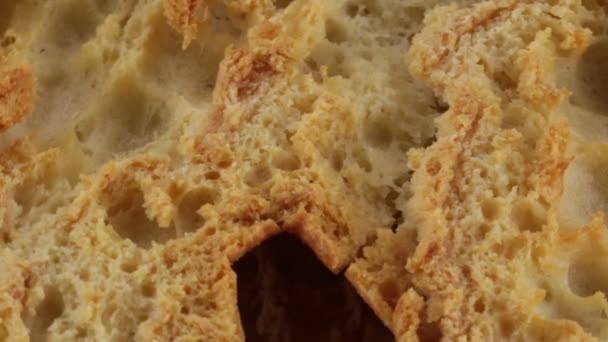 Friselle Dry Bread — Stock Video