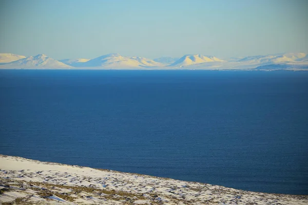 West Fjords Sea Iceland Winter — стокове фото