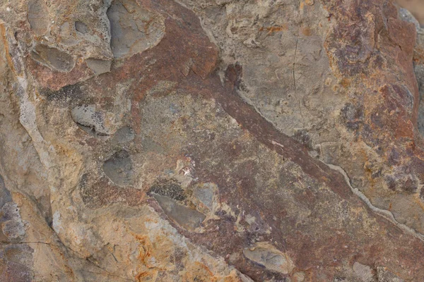 Текстура камня крупным планом коричневый, естественный фон — стоковое фото