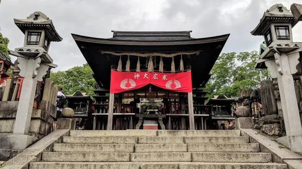 Ancient Shrine Top Fushimi Inari Taisha Kami Yashiro Voyagers Journey — Stock Photo, Image