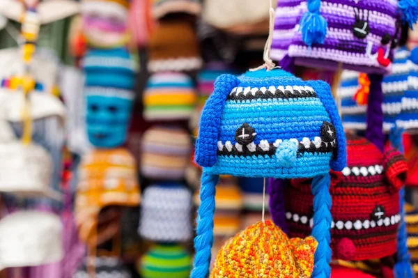 Anajachel Textile Products Mayan Market Lake Atitlan — Stock Photo, Image