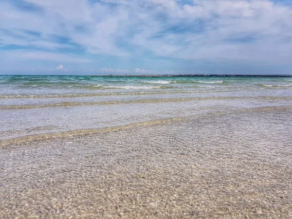 Mer Turquoise Avec Petites Vagues Crimée Photo Haute Qualité — Photo