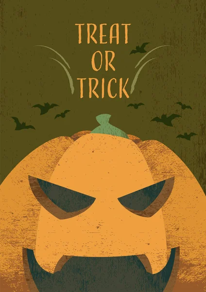 Cadılar Bayramı temalı davetiye seti, desenli kartpostal, Jack O 'Lantern