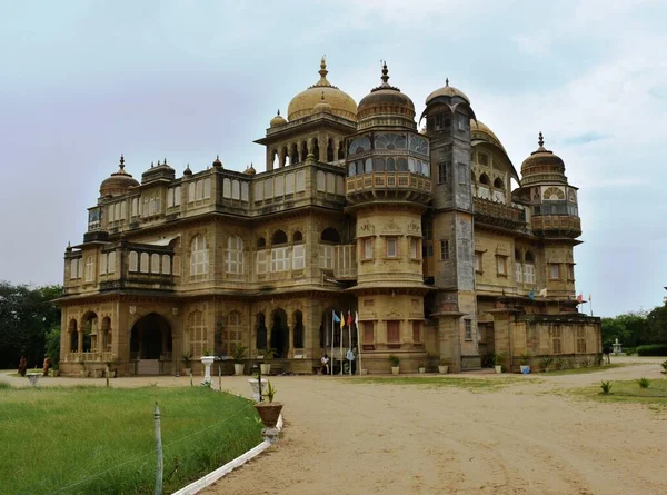 Vijaya Vilas Palace Het Beroemde Eenmalige Zomerpaleis Van Jadeja Maharao — Stockfoto