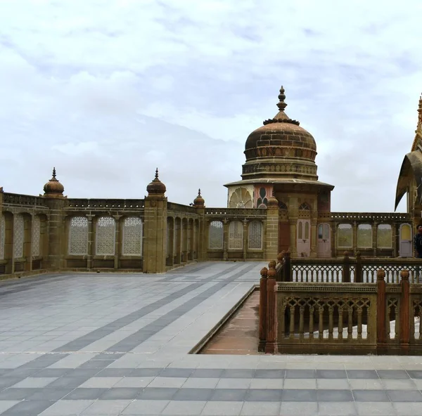 Vijaya Vilas Palace Ist Der Berühmte Sommerpalast Von Jadeja Maharao — Stockfoto