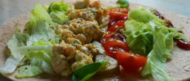 Ev yapımı sebze Tortilla Paketi