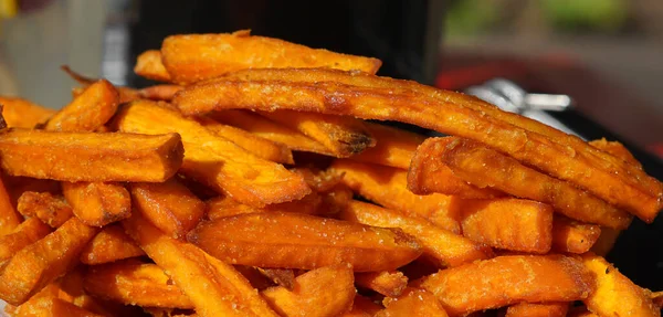 Salty Sweet Potato Fries — Stock Photo, Image