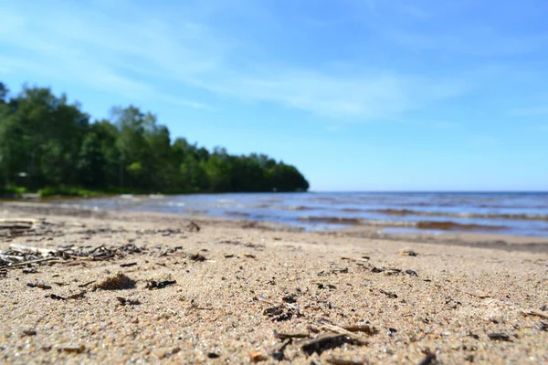 Sandufer Des Nördlichen Sees Einem Sonnigen Tag — Stockfoto