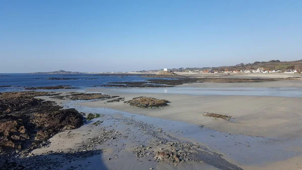 Fort Grey Tasse Und Untertasse Rocquaine Bay Torteval Kanalinseln Guernsey — Stockfoto