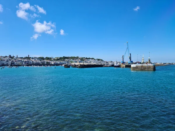 Peter Port Harbour Guernsey Channel Islands — Stockfoto