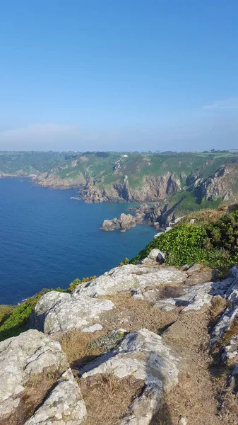 Icart View South Coast Cliffs Martins Guernsey Kanaaleilanden — Stockfoto