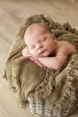 Yeni doğan bebek güzel poz uyku