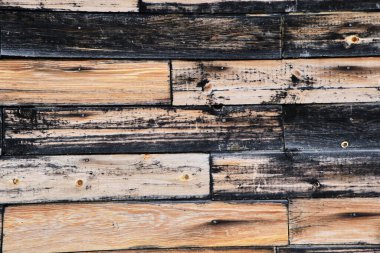 Arka plan olarak kullanılan eski, grunge ahşap paneller