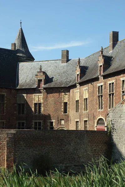 Kasteel Van Horst Horst Castle Středověký Příkopový Hrad Sint Pieters — Stock fotografie