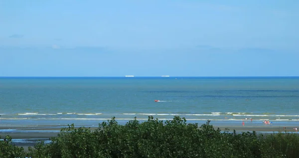 North Sea in Oostduinkerke, Flanders,  Belgium