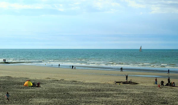 North Sea Beach Nieuwpoort Belgium — Stock Photo, Image