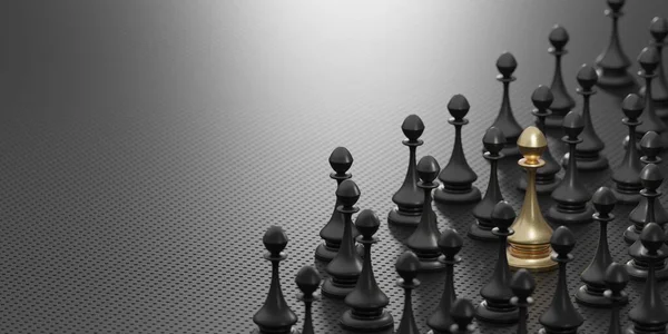 Stratejik İş, Rakiplerin Üstesinden Gelme 3 boyutlu illüstrasyon