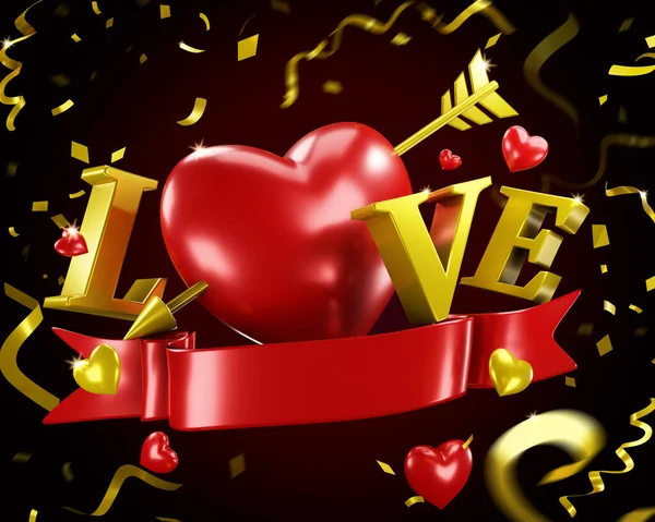 Happy Valentine\'s Day event background.