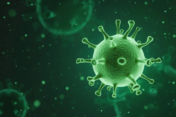 Pathogene Virussen Die Infectie Veroorzaken Bij Het Gastheerorganisme Virusuitbraak Illustratie — Stockfoto