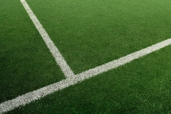 Beyaz çizgili futbol ya da futbol sahası