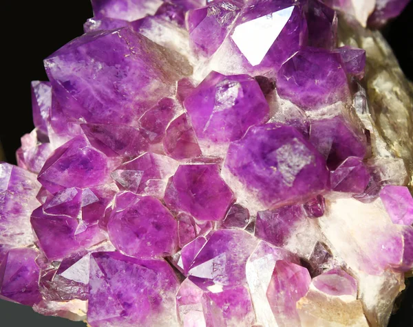 single purple amethyst crystal mineral sample