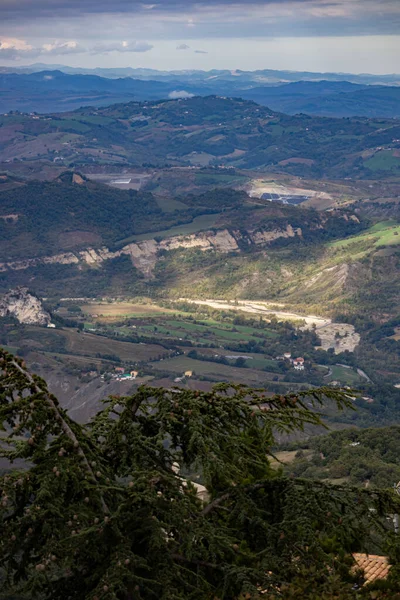 Hermoso Paisaje Montaña Desde Arriba — Foto de Stock