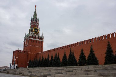 Moskova. Kremlin, Kızıl Meydan 'da. Ocak