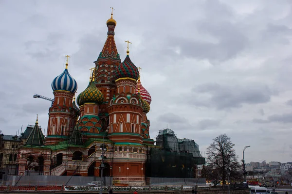 Basil Cathedral Moscow Red Square January — Stock Photo, Image