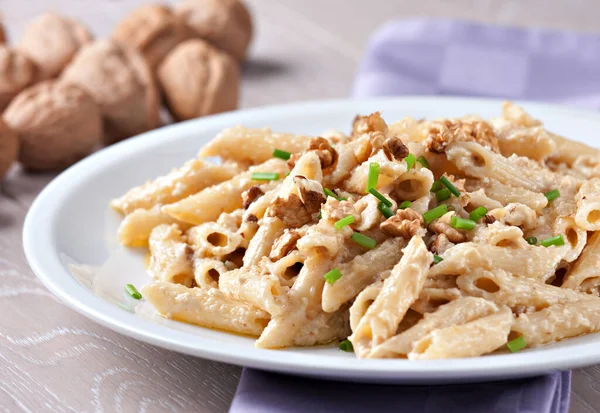 Pasta Med Valnötssås — Stockfoto