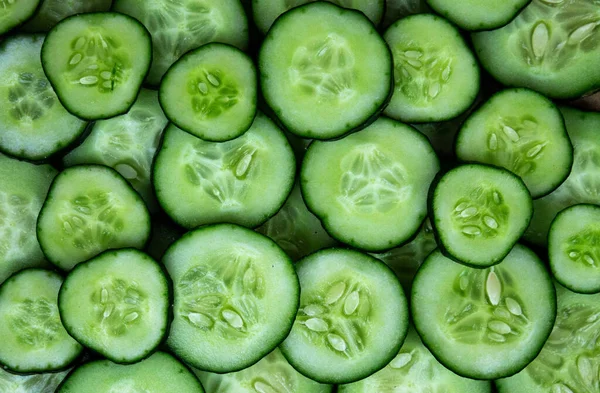 Mesaj geçmişi, halka şeklinde kesilmiş taze salatalık, salatalık arkaplan, yaz.