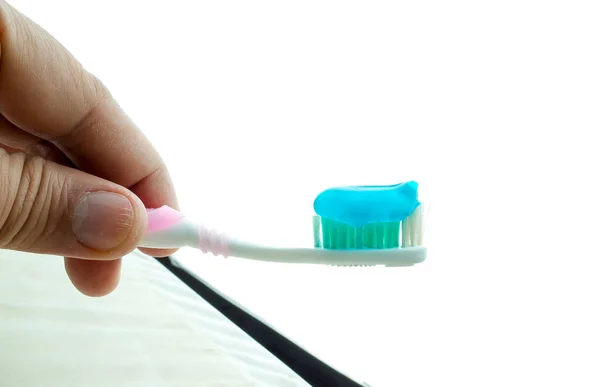 Photo Tooth Paste Brush — Stock Photo, Image