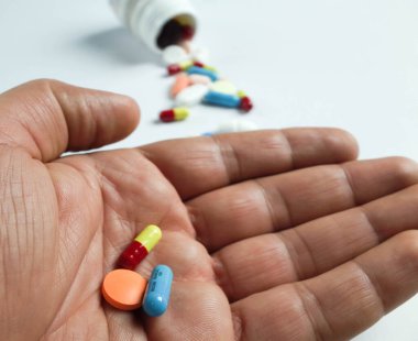 Terapi haplarının makro fotoğrafı.