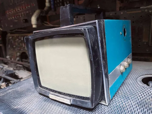 Velho Retro Vintage Aparelho Televisão — Fotografia de Stock