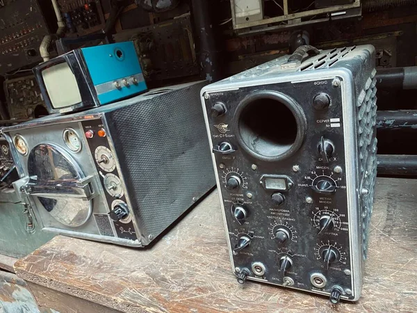 Den Gamla Vintage Retro Box Mekanismen Ljudlåda — Stockfoto