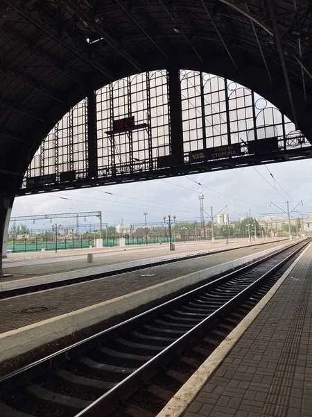 Railway Station Morning — Stock Photo, Image