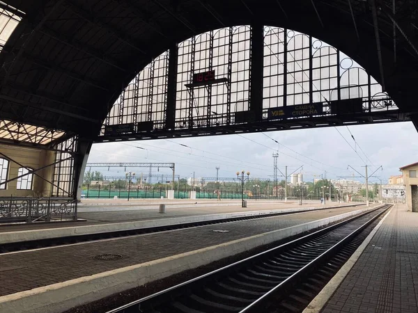 Bahnhof Morgen — Stockfoto