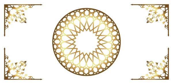 Ottoman Pułap Design Złoty Motyw — Zdjęcie stockowe