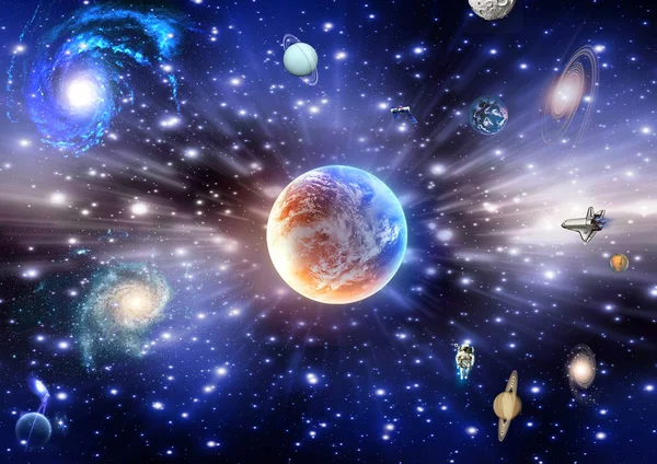 gece gökyüzü , bulutsu , yıldız , ay 