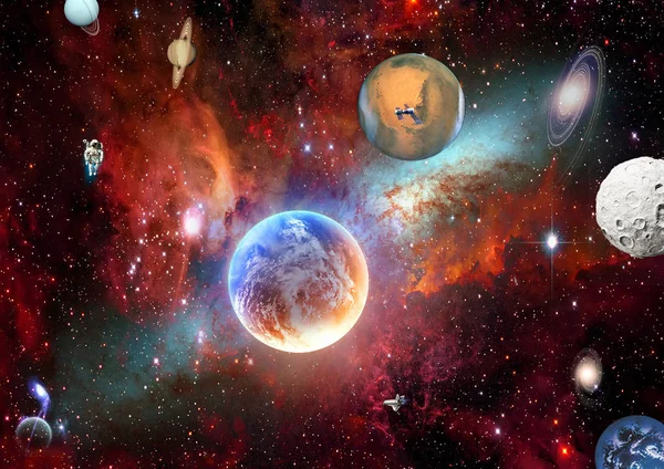 gece gökyüzü , bulutsu , yıldız , ay 