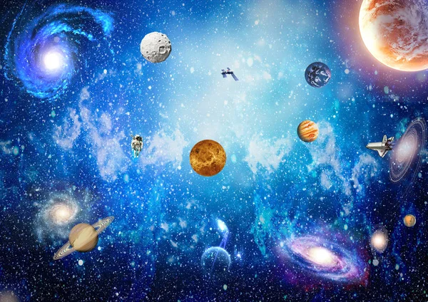 gece gökyüzü , bulutsu , yıldız , ay 